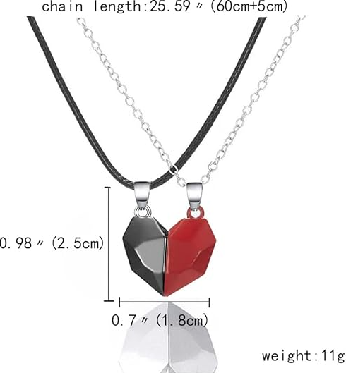 Collar imantado corazón