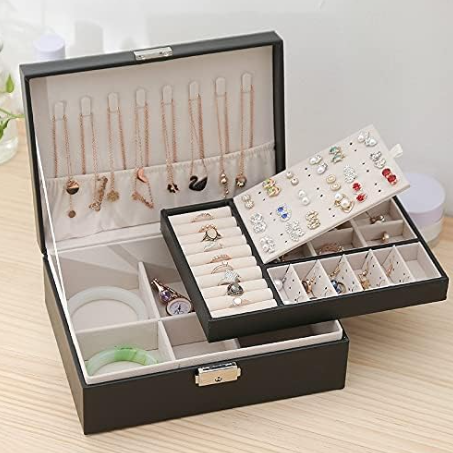 CAJA ORGANIZADORA DE JOYAS CON LLAVE