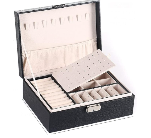 CAJA ORGANIZADORA DE JOYAS CON LLAVE