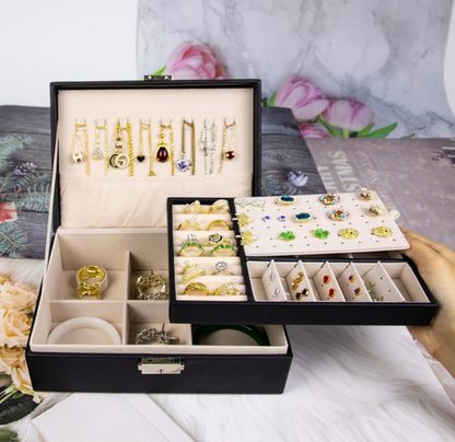 CAJA ORGANIZADORA DE JOYAS CON LLAVE